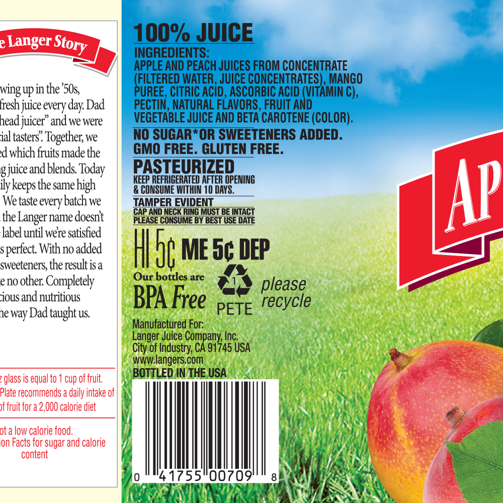 64oz Apple Peach Mango Juice