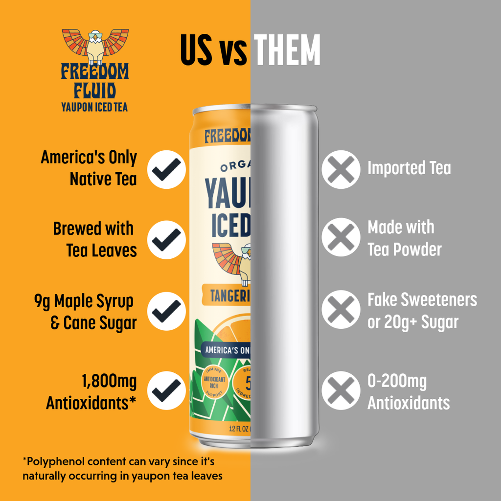 Tangerine Mint Organic Yaupon Iced Tea