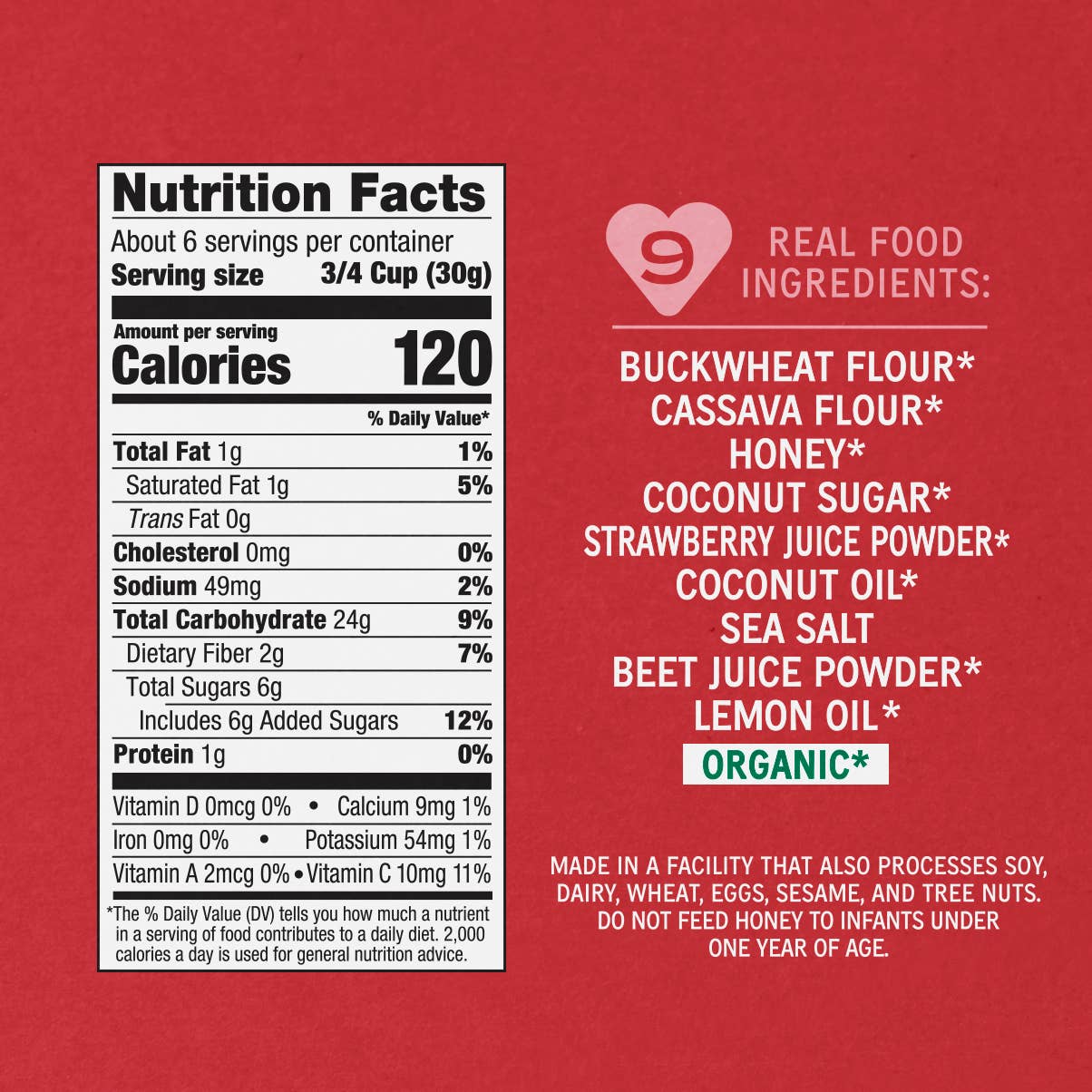 Lovebird Strawberry Fruity O Grain Free Cereal