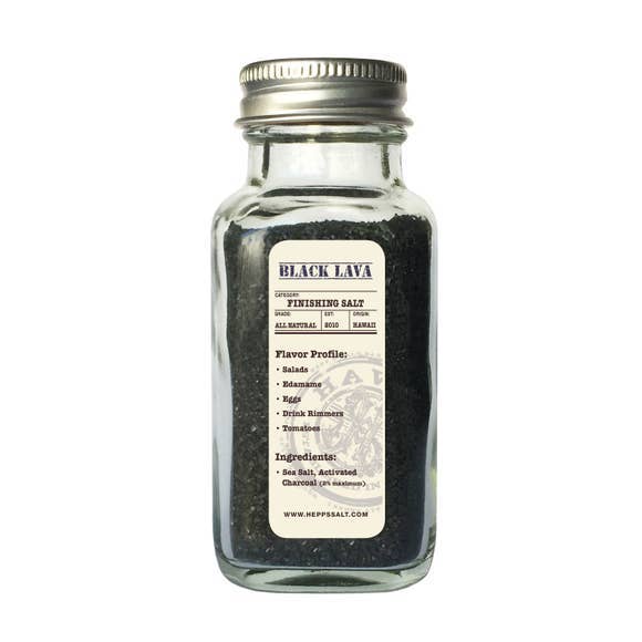 Black Lava Sea Salt 2.5 oz Jar