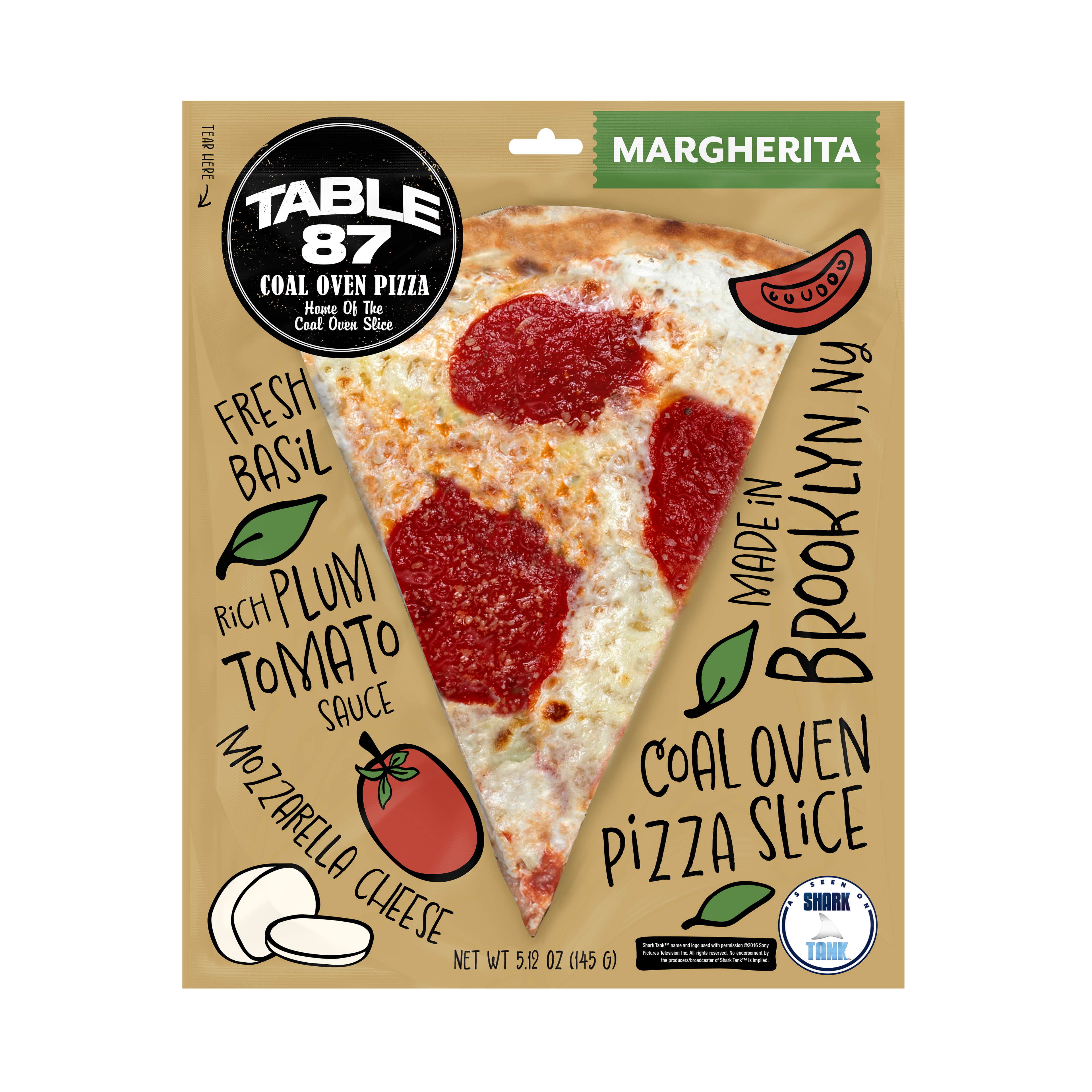 Coal Oven Margherita Slice (Frozen)
