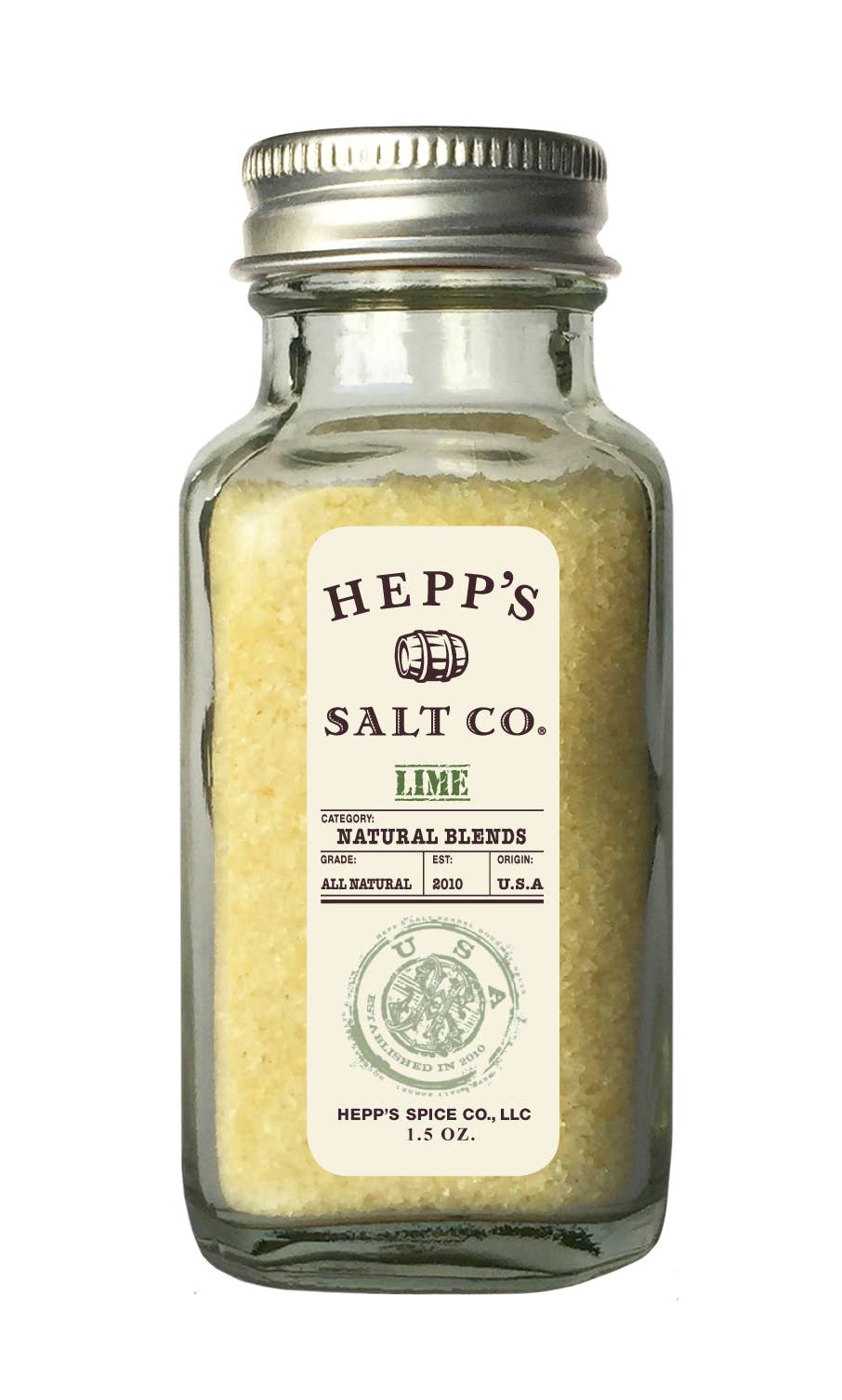 Lime Sea Salt 2 oz Jar