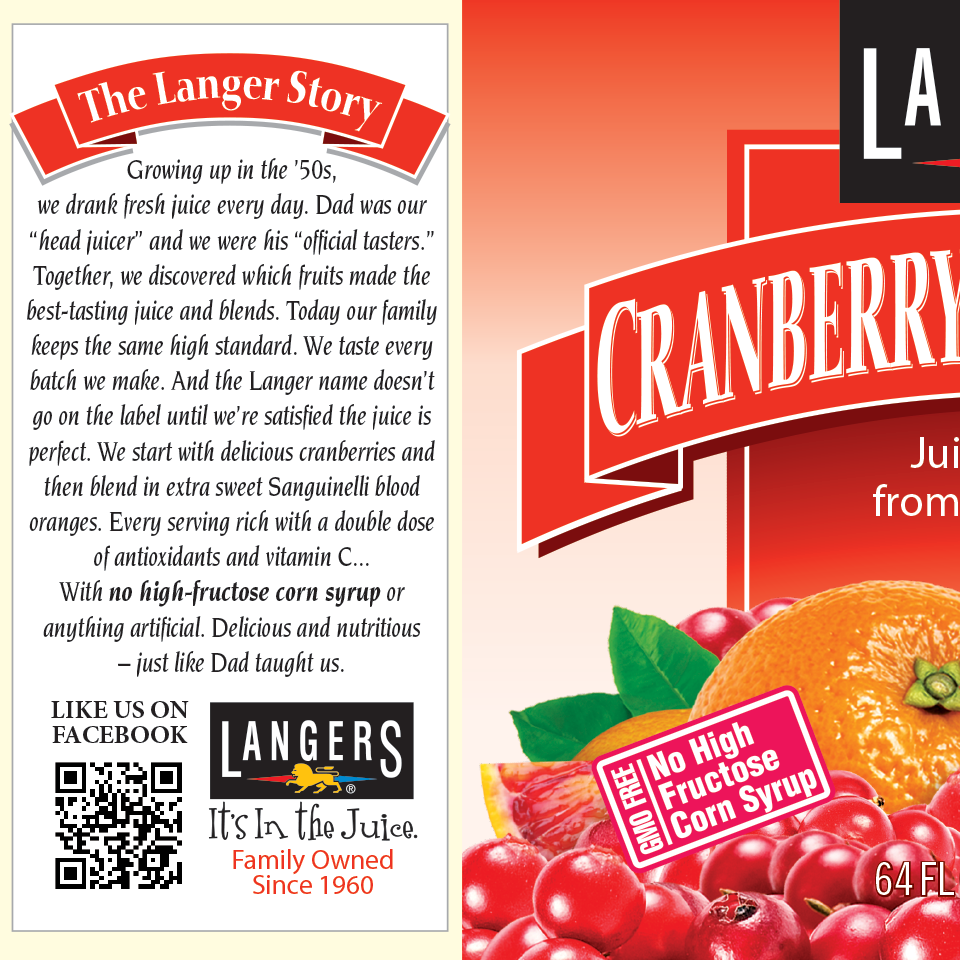 64oz Cranberry Blood Orange Juice
