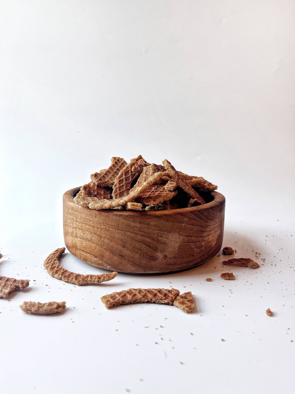 Stroopwafel Pieces: 8 oz Bag / Non-Caramel