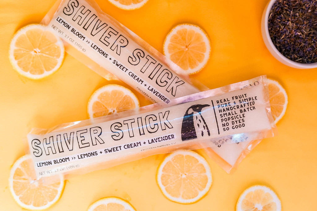 Lemon Bloom : Lemon + Sweet Cream + Lavender - Single Popsicle