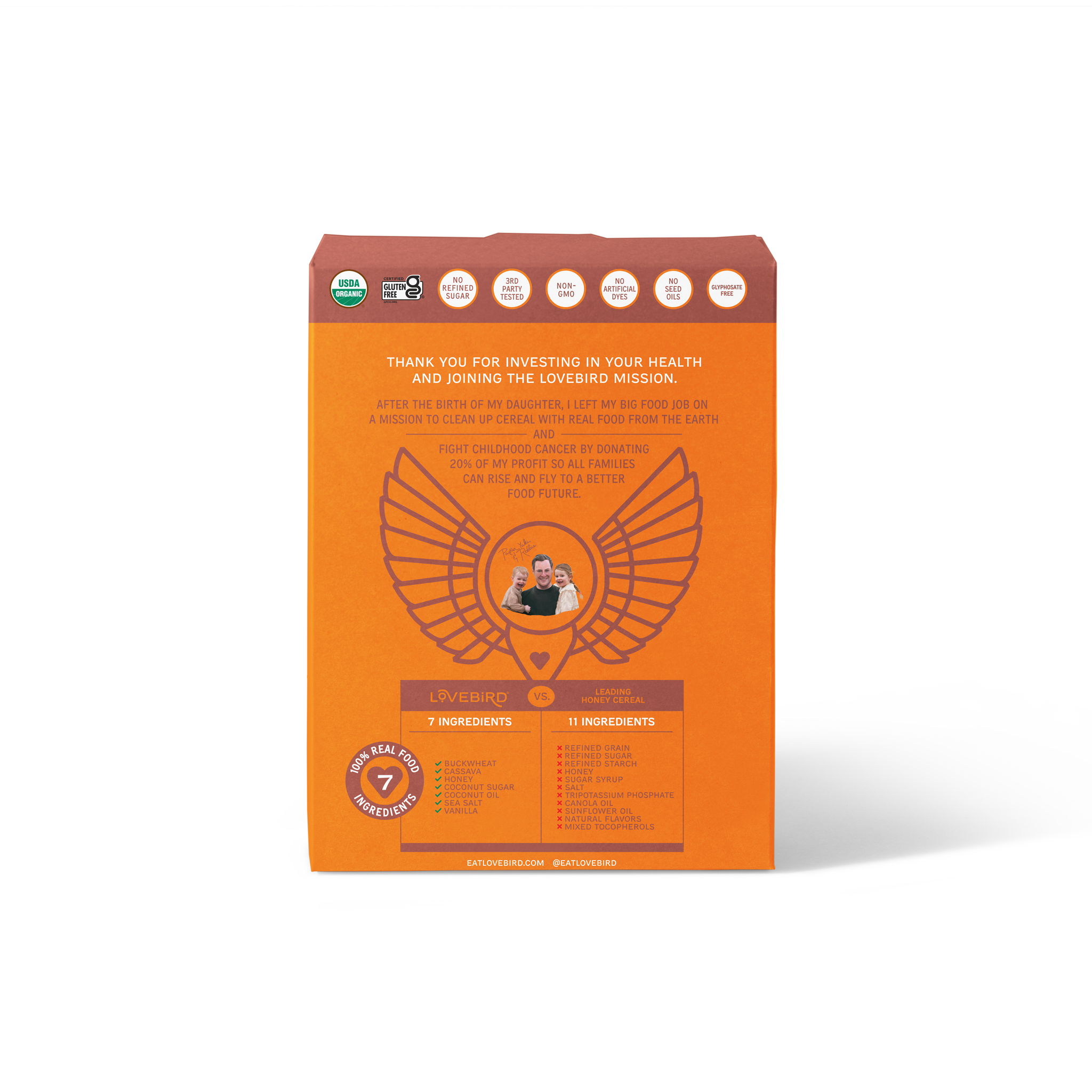 Lovebird Honey O Grain Free Cereal