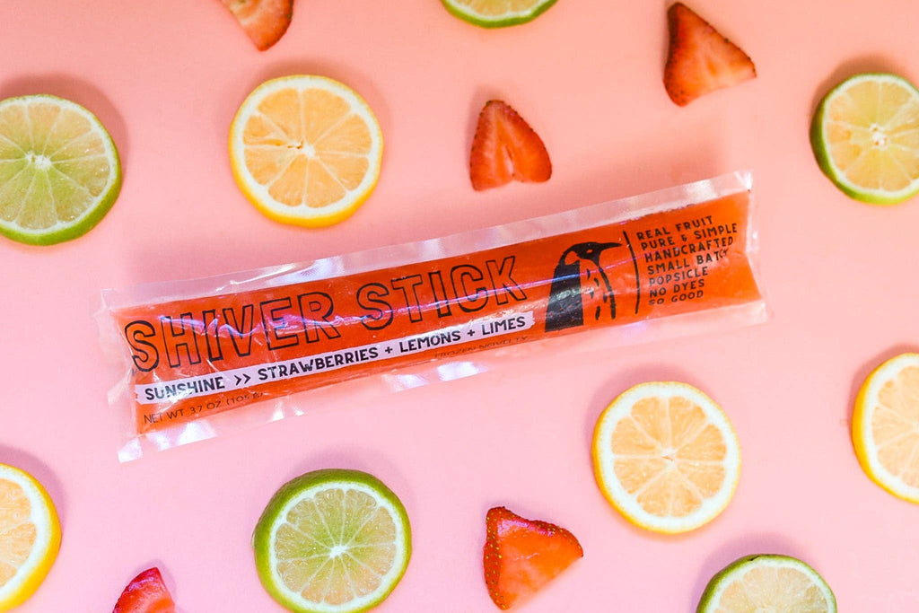 Sunshine : Strawberries + Lemons + Limes - Single Popsicle