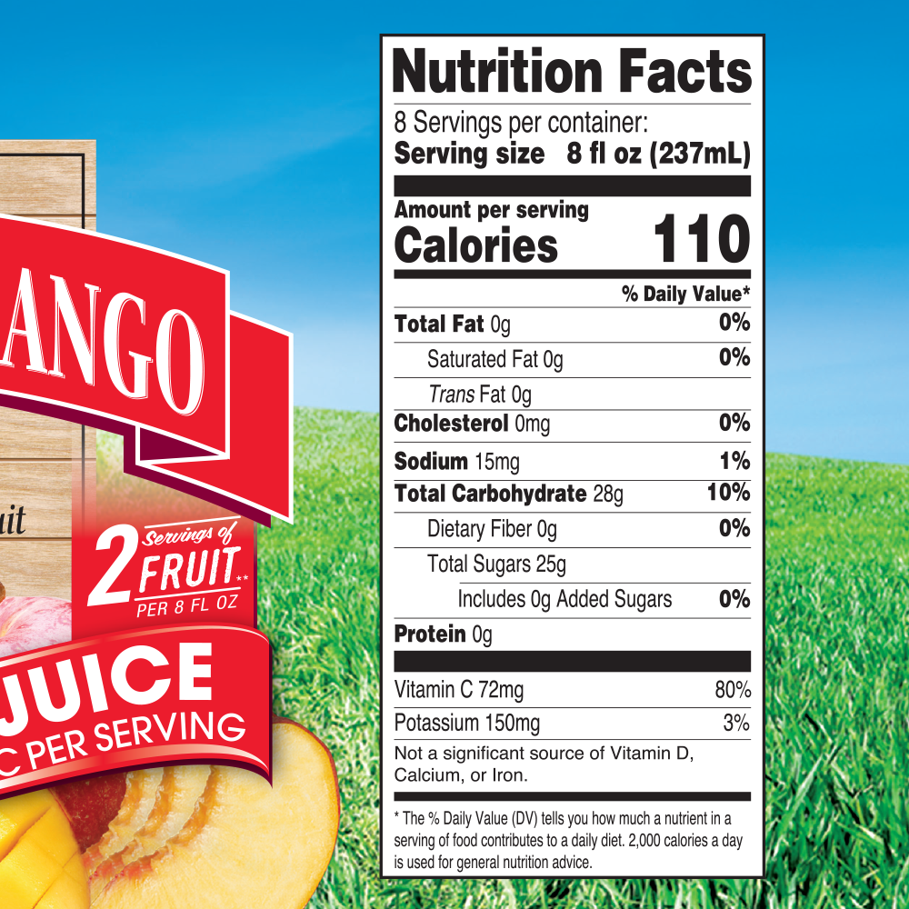 64oz Apple Peach Mango Juice