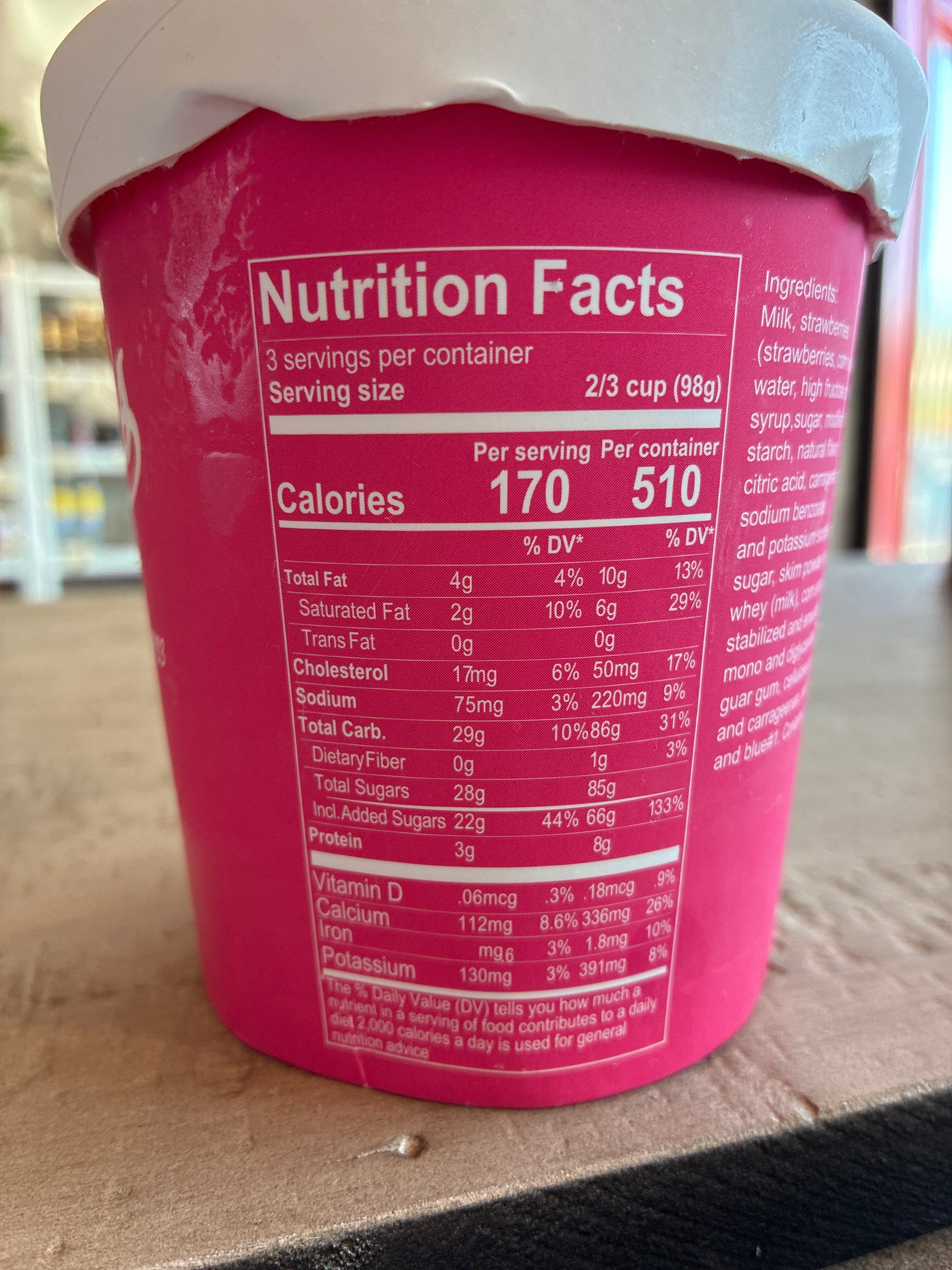 Falk's Strawberry Ice Cream