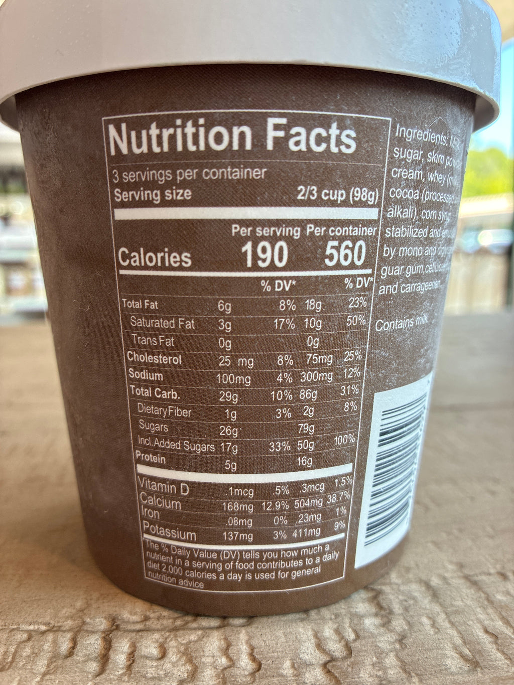 Falk's Chocolate Ice Cream