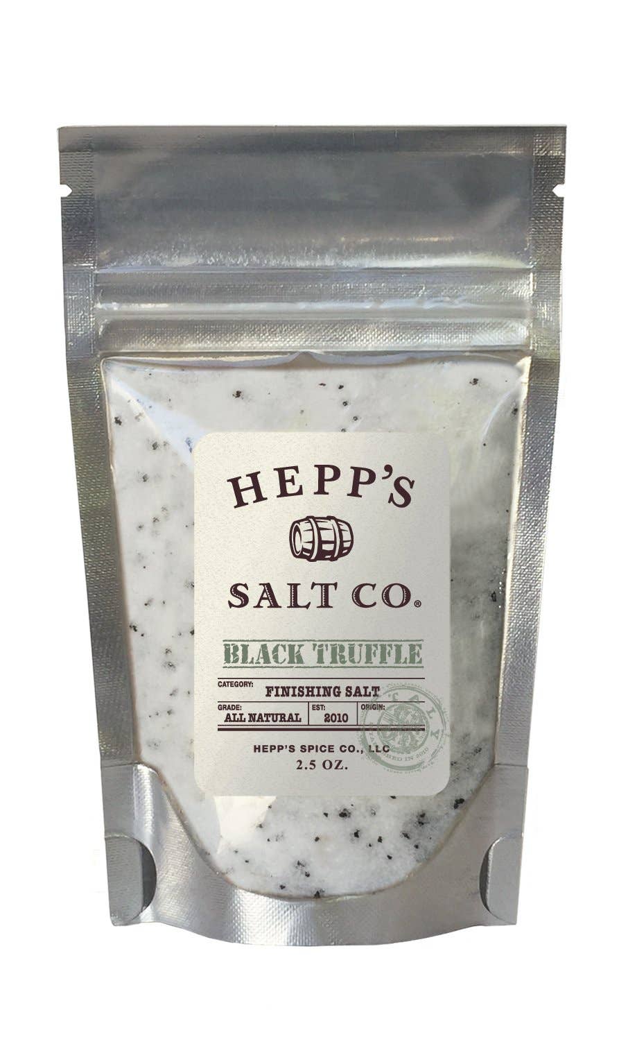 Black Truffle Sea Salt 2 oz Jar
