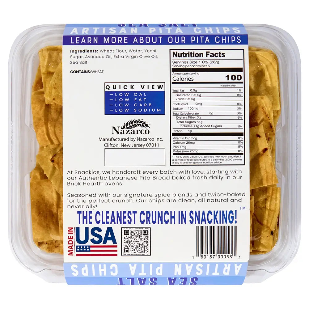 Snackios Sea Salt Pita Chips 
