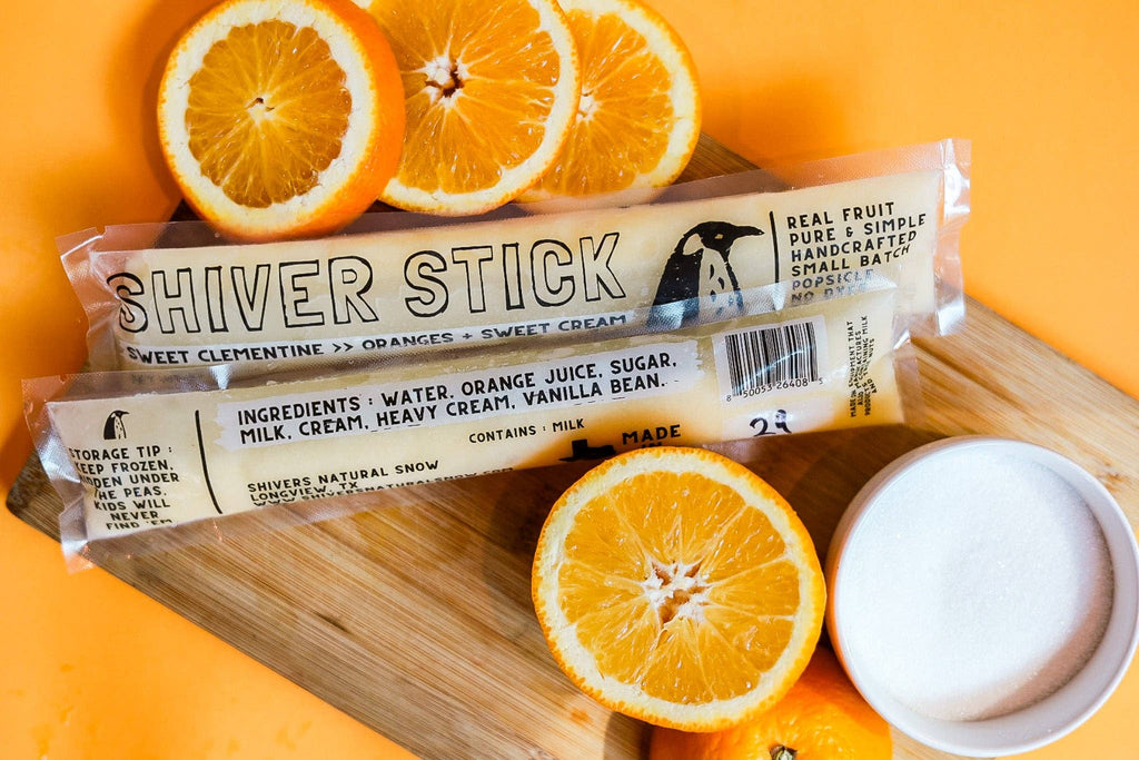 Clementine : Oranges + Sweet Cream - Single Popsicle