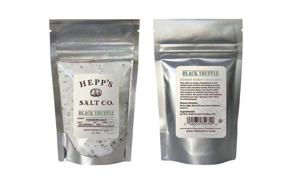 Black Truffle Sea Salt 2 oz Jar