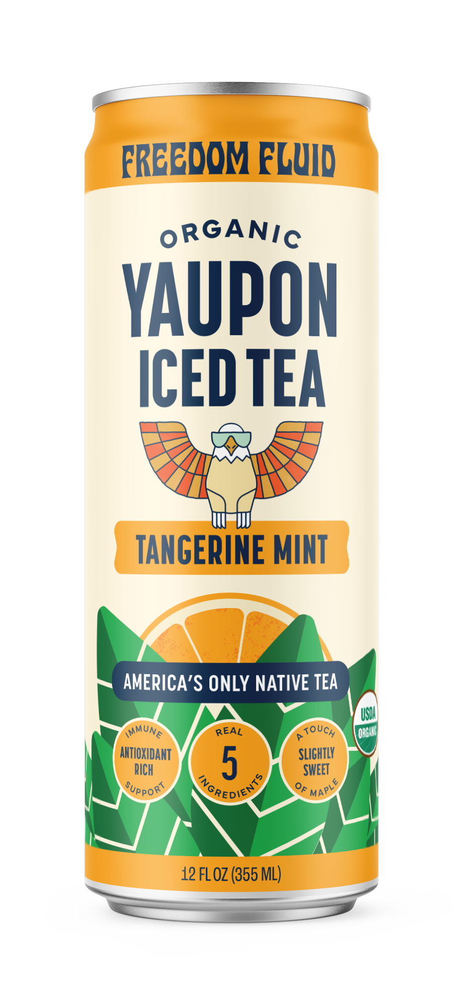 Tangerine Mint Organic Yaupon Iced Tea