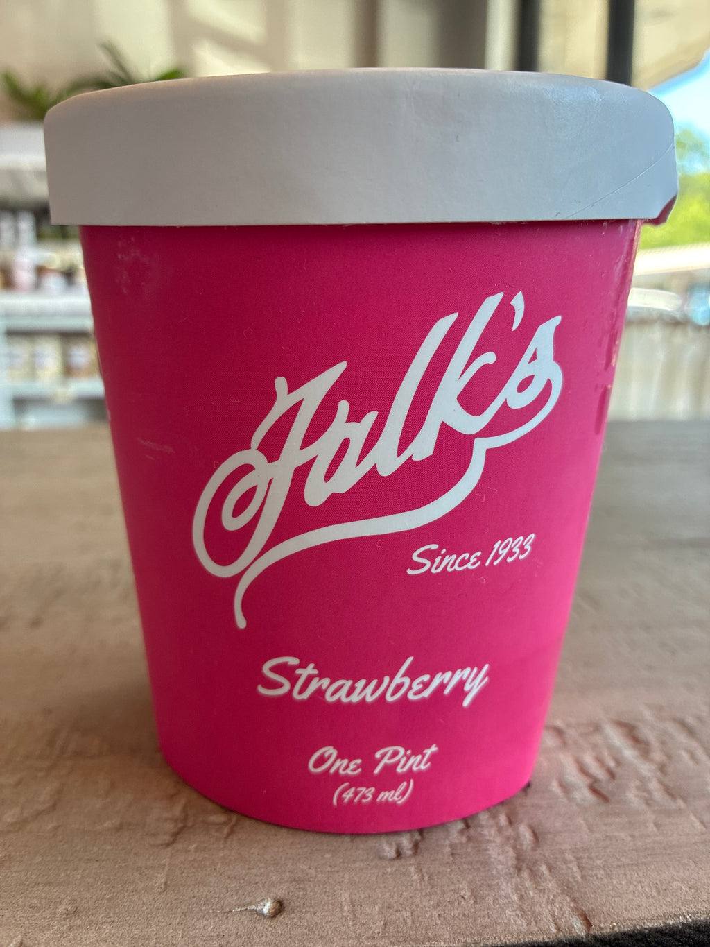 Falk's Strawberry Ice Cream