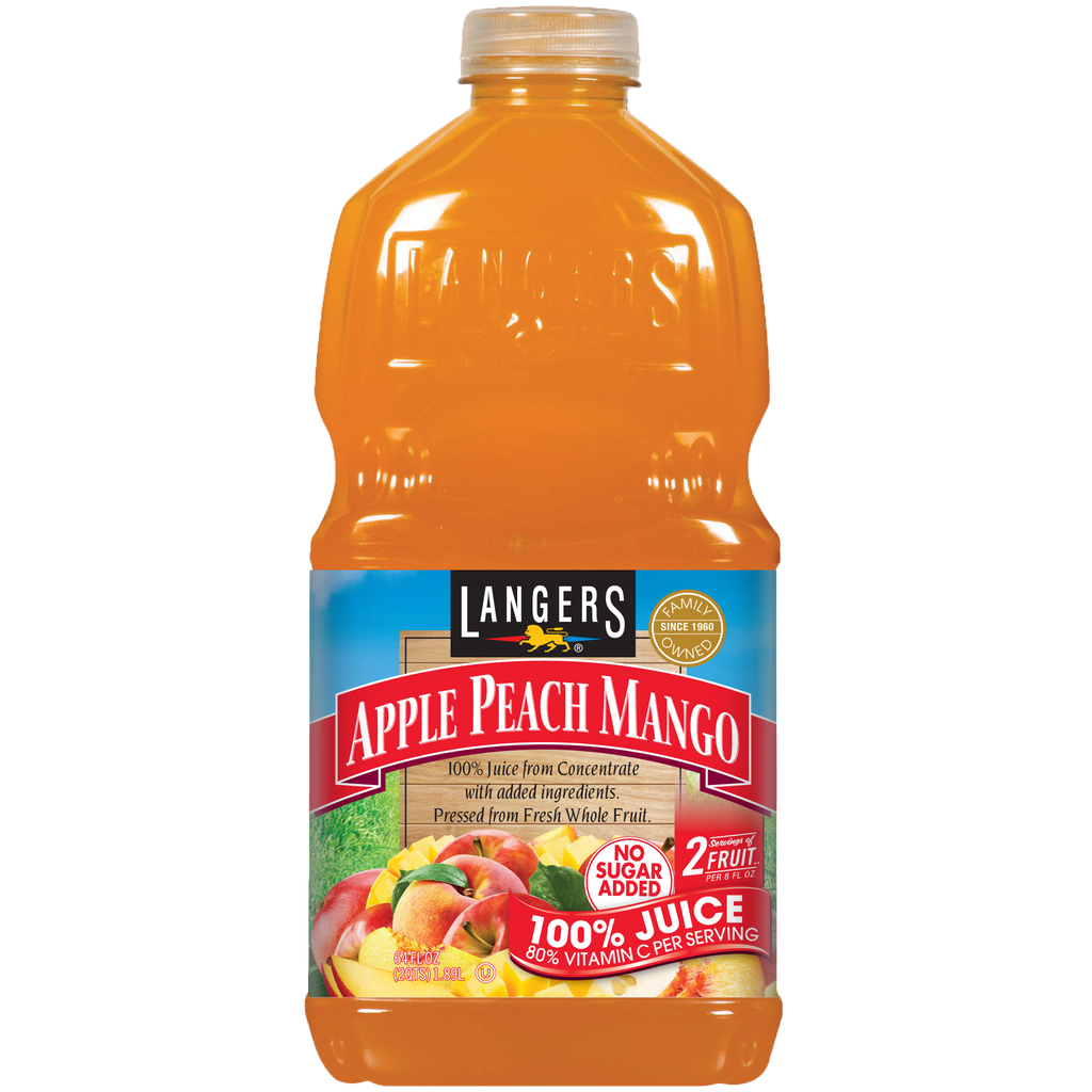 64oz Apple Peach Mango Juice