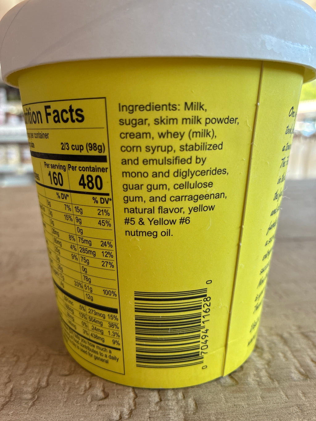 Falk's Lemon Custard Ice Cream