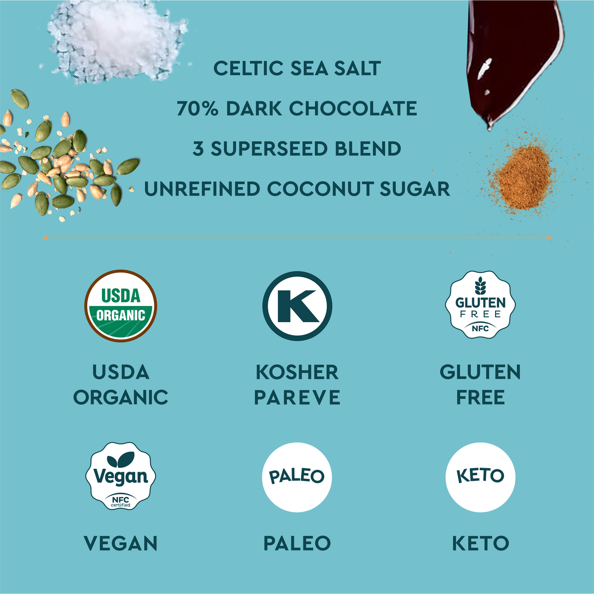 Celtic Sea Salt Dark Chocolate Bark