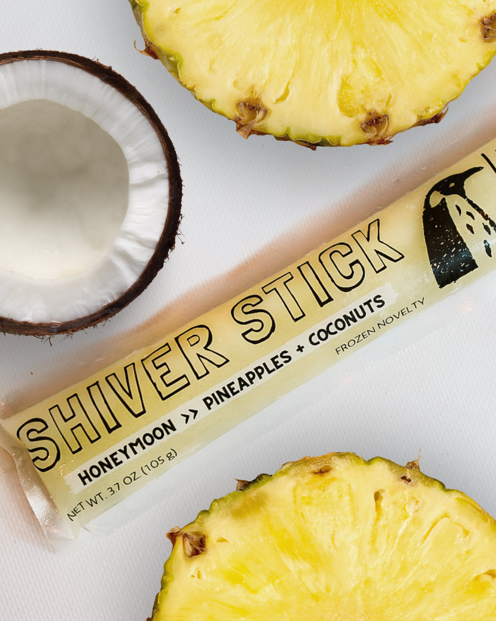 Honeymoon : Pineapples + Coconuts - Single Popsicle