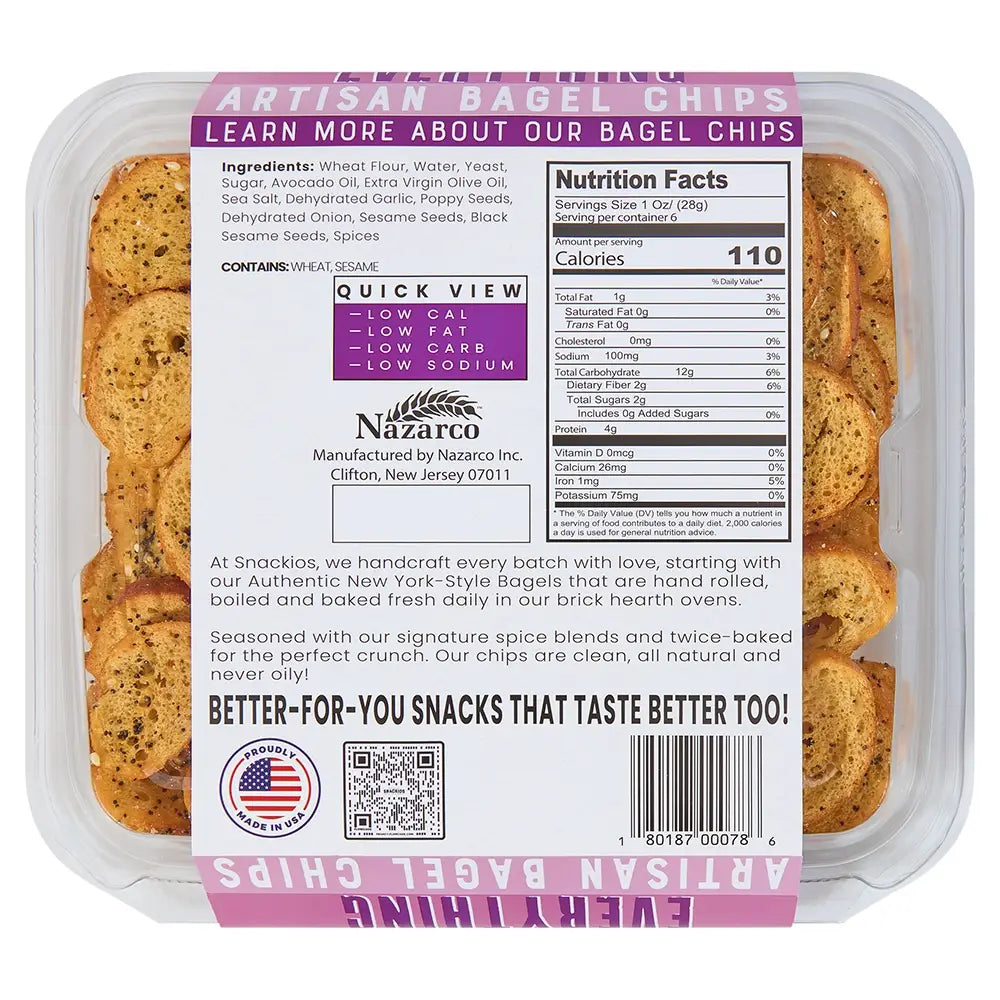 Snackios Everything Bagel Chips