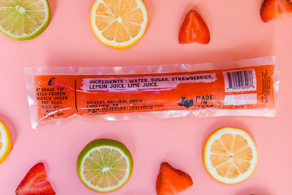 Sunshine : Strawberries + Lemons + Limes - Single Popsicle