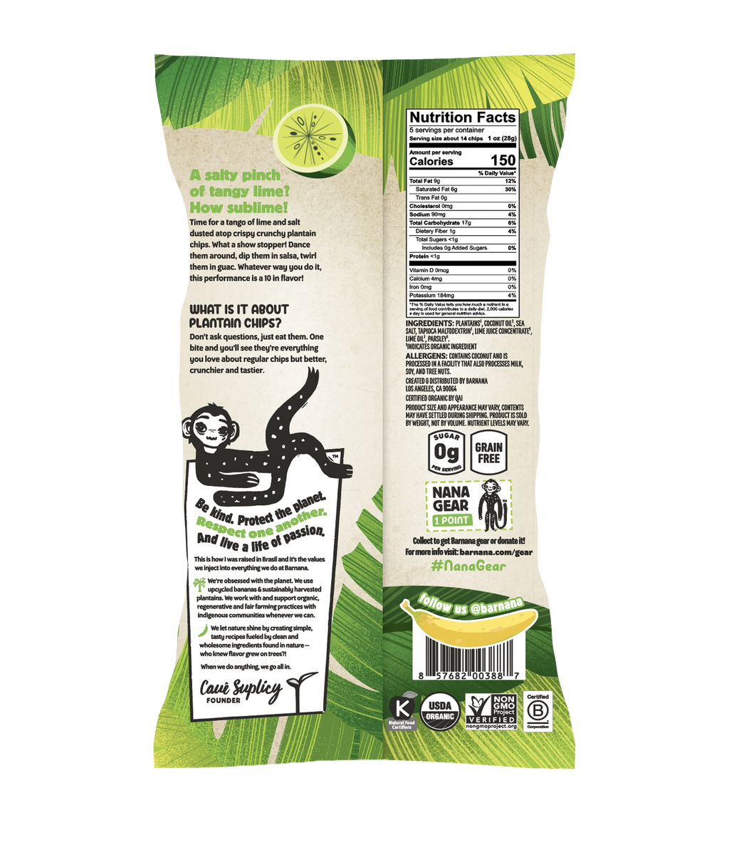 Organic Kettle Cooked Acapulco Lime Plantain Chips