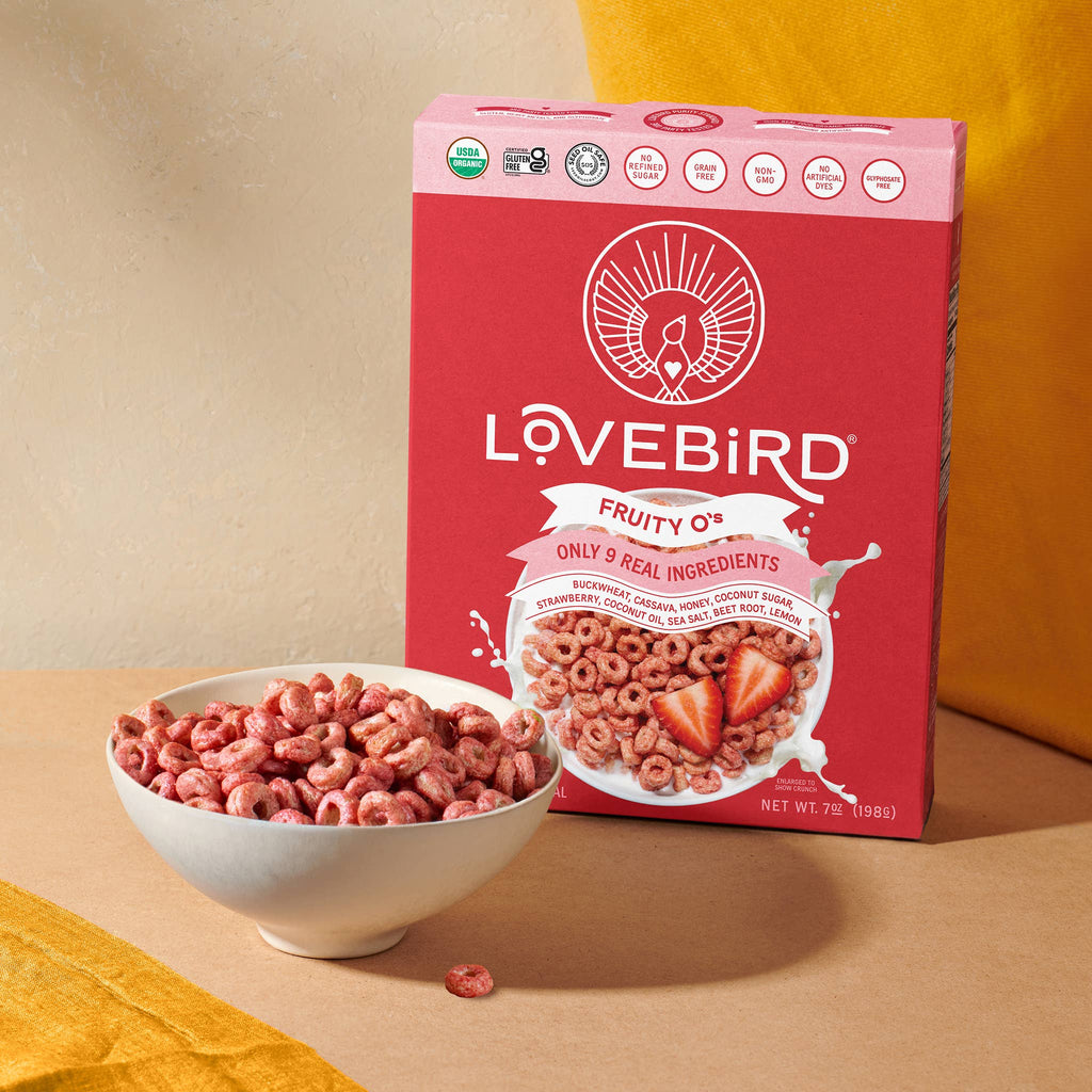 Lovebird Strawberry Fruity O Grain Free Cereal