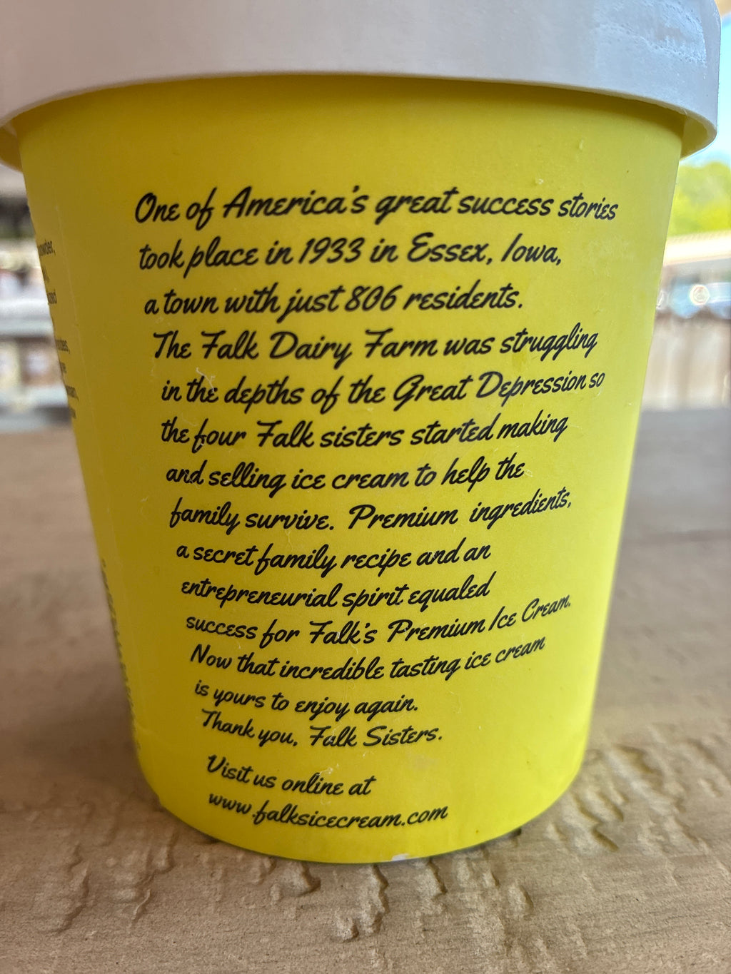 Falk's Lemon Custard Ice Cream