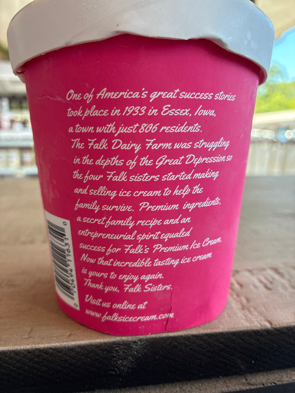 Falk's Strawberry Ice Cream