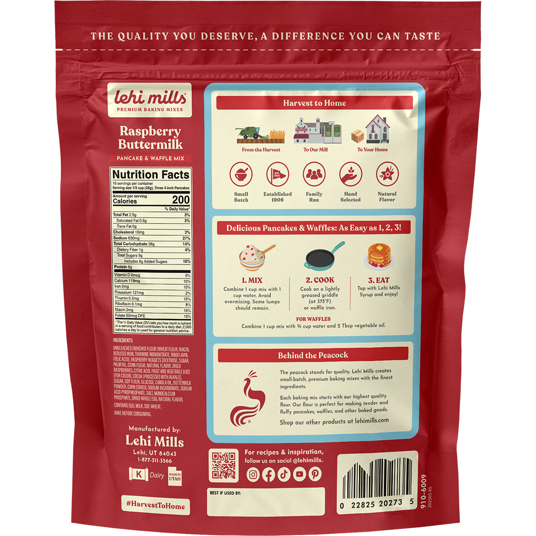 Raspberry Buttermilk Pancake Mix
