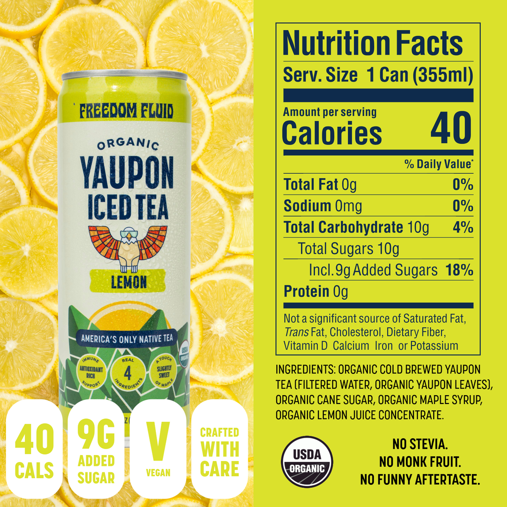 Lemon Organic Yaupon Iced Tea