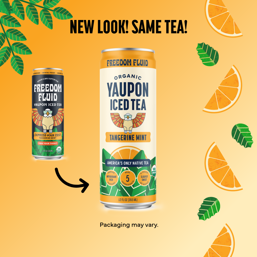 Tangerine Mint Organic Yaupon Iced Tea