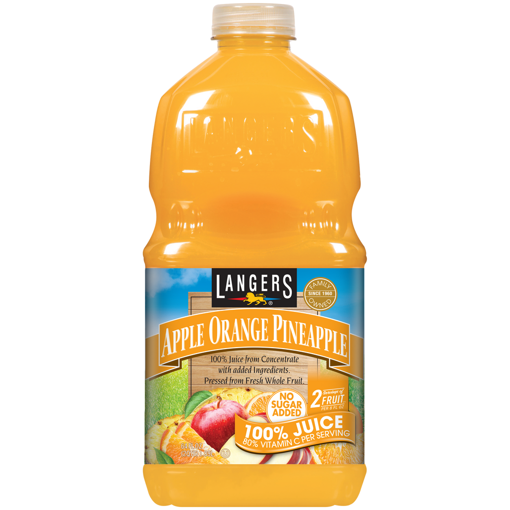 64oz Apple Orange Pineapple Juice