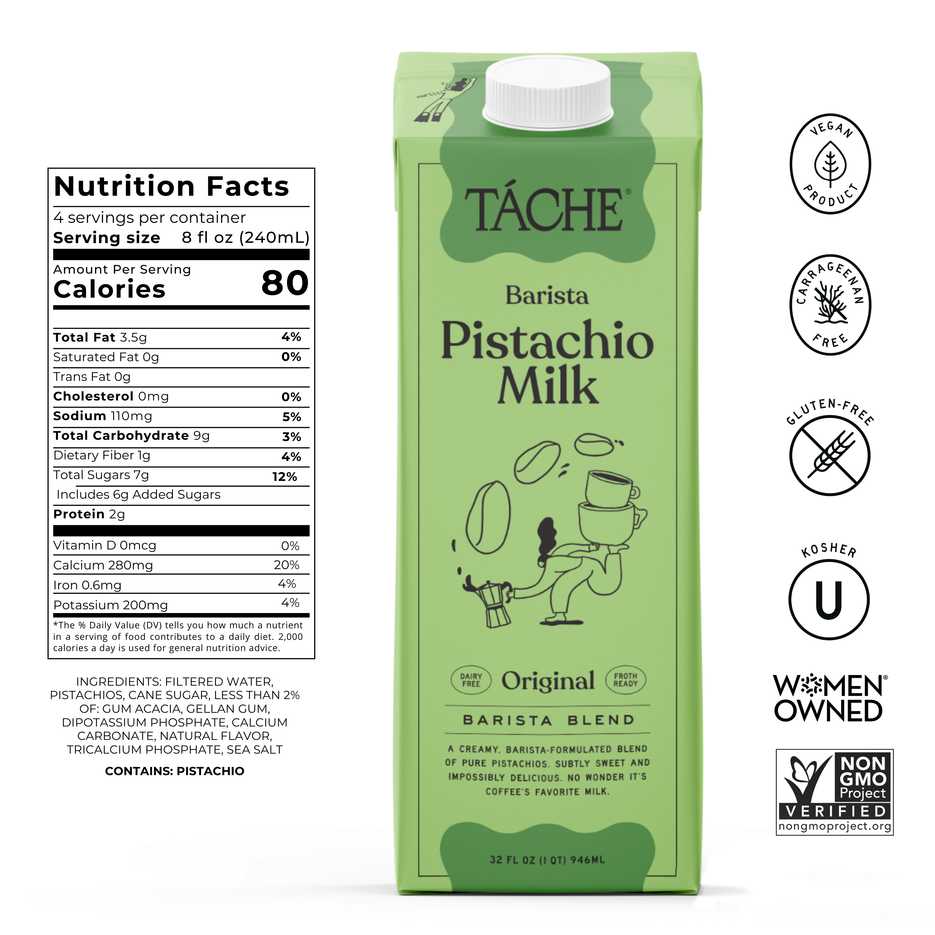 Táche Original Barista Blend Pistachio Milk