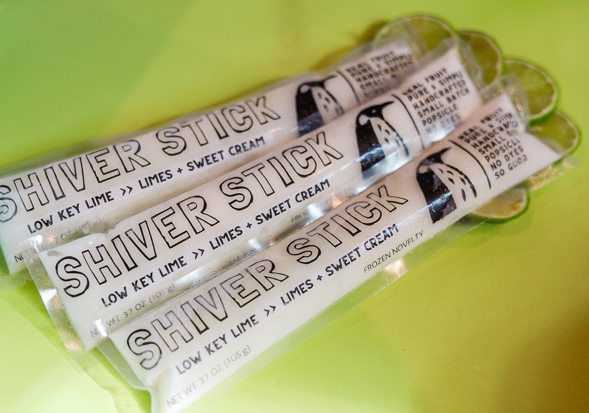 Low Key Lime : Limes + Sweet Cream - Single Popsicle