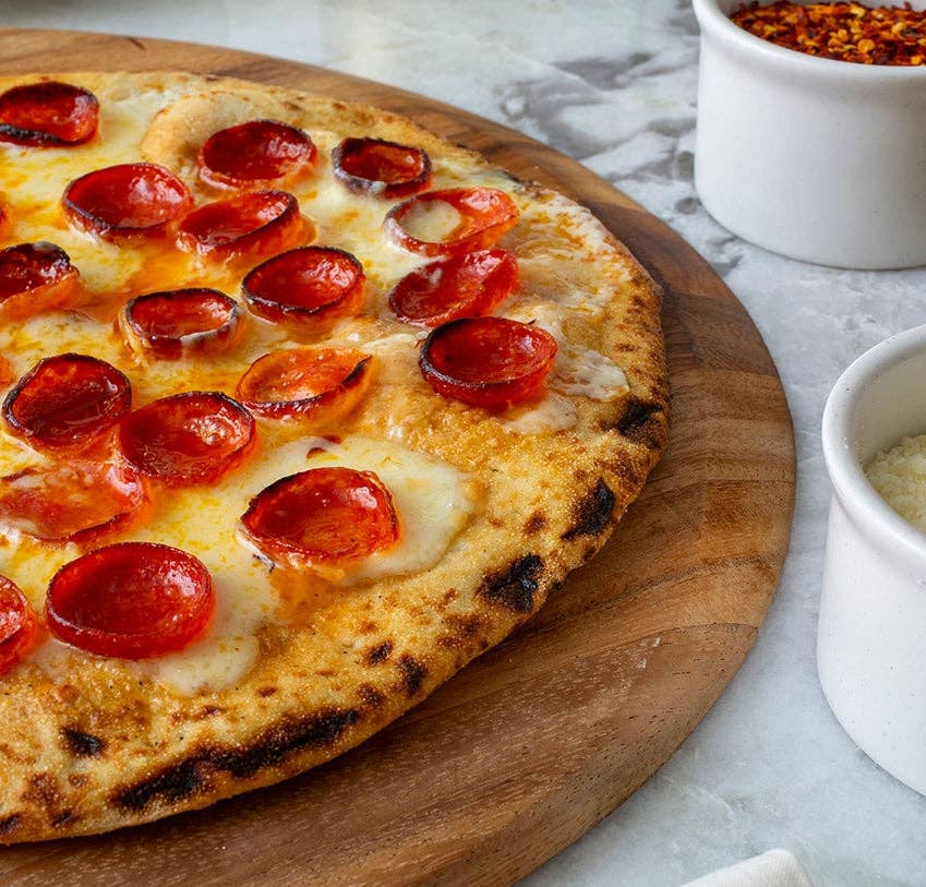 Katie's Frozen Pepperoni Stracciatella Pizza