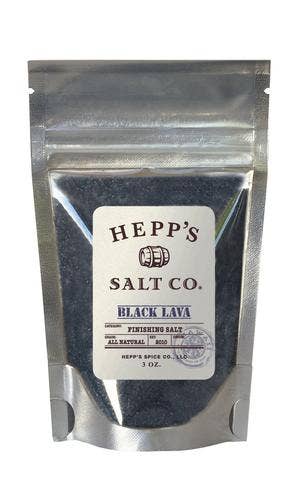 Black Lava Sea Salt 2.5 oz Jar