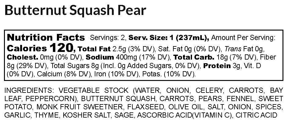 Butternut Squash Pear Soup