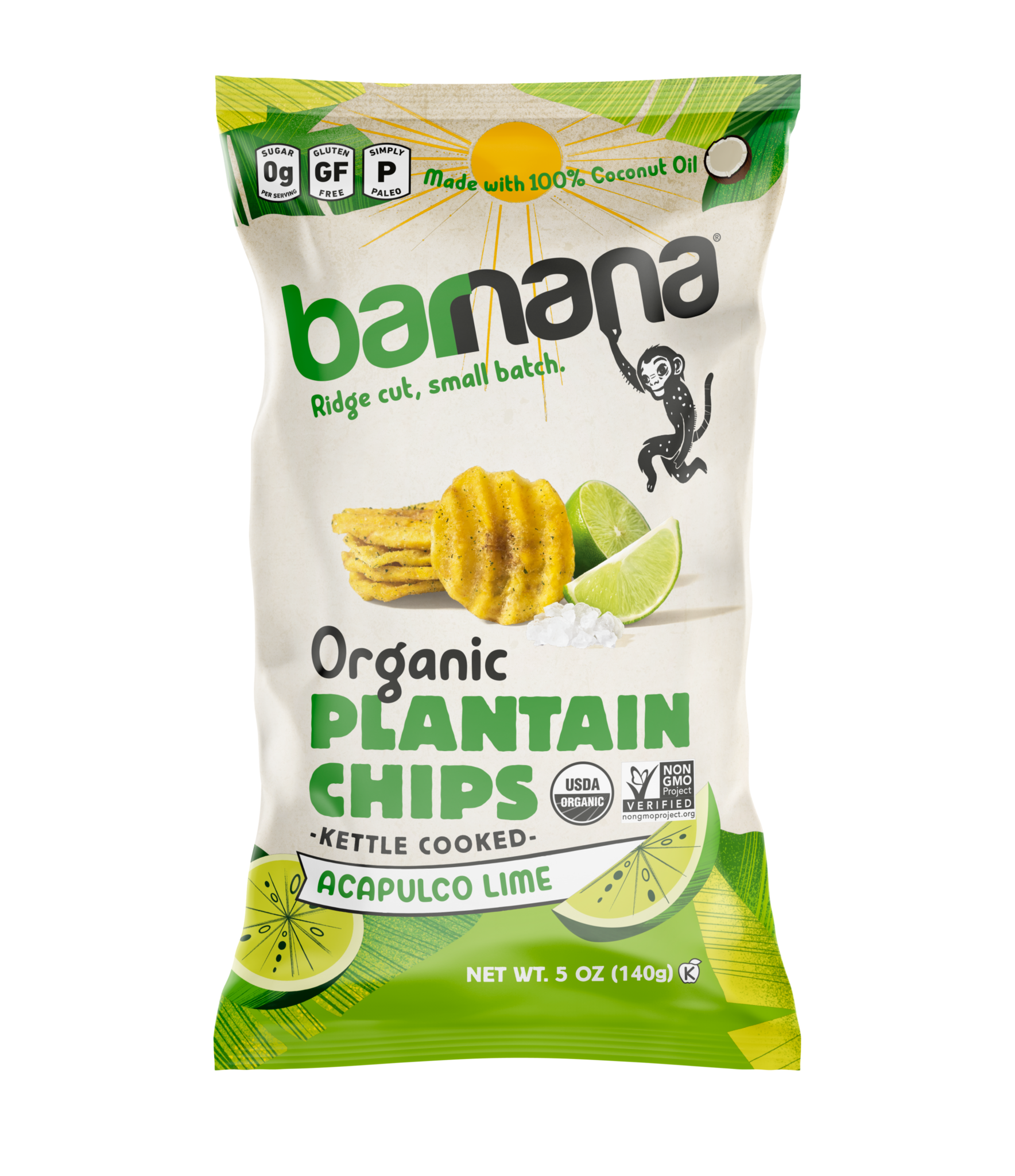 Organic Kettle Cooked Acapulco Lime Plantain Chips