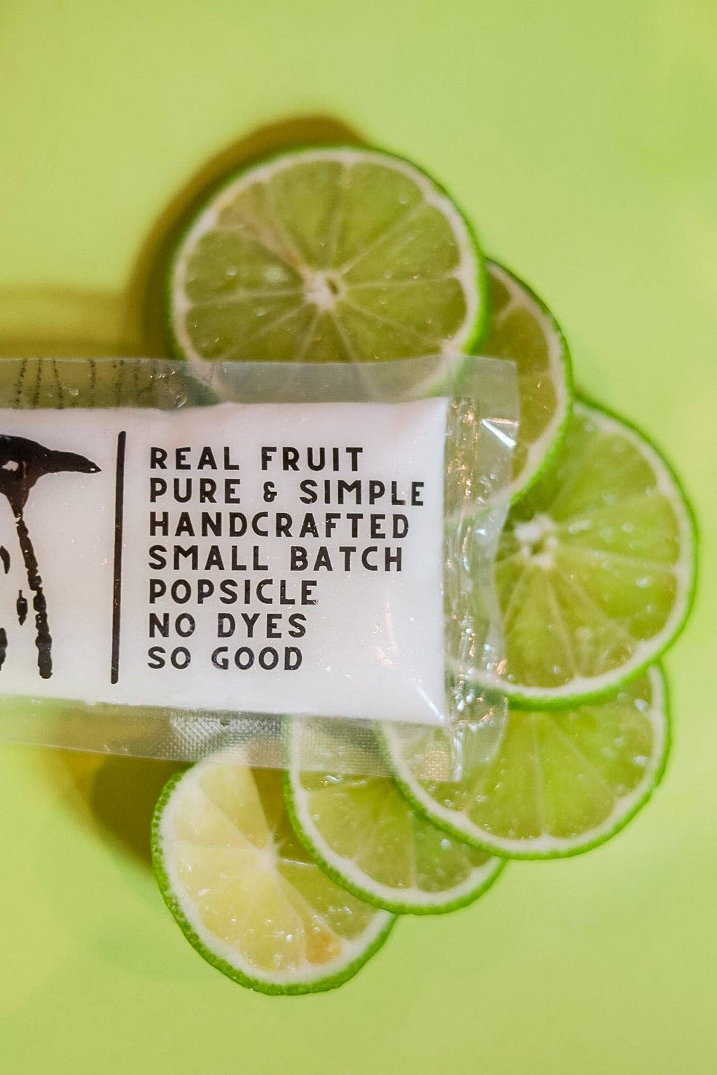 Low Key Lime : Limes + Sweet Cream - Single Popsicle