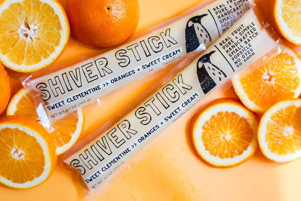 Clementine : Oranges + Sweet Cream - Single Popsicle