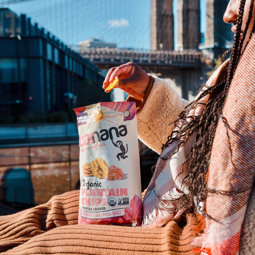 Organic Kettle Cooked Himalayan Pink Salt Plantain Chips