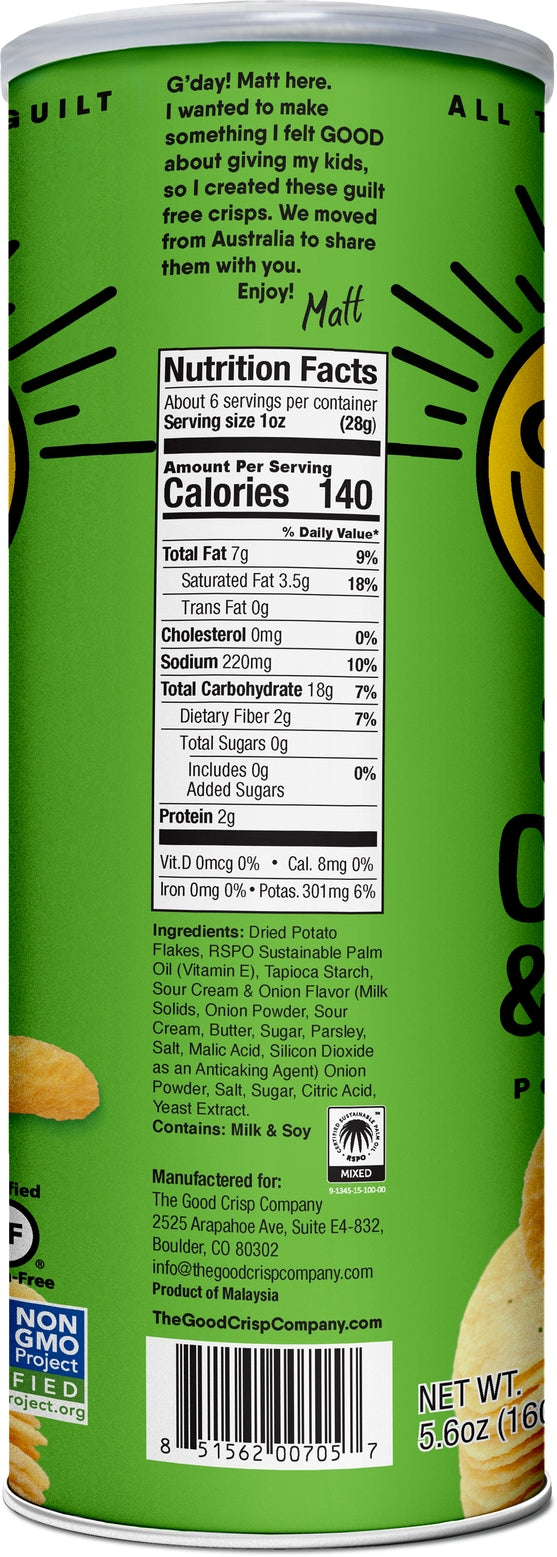 Sour Cream & Onion Good Crisp Chips