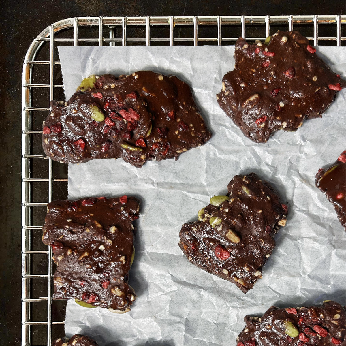 Raspberry Bliss Dark Chocolate Bark
